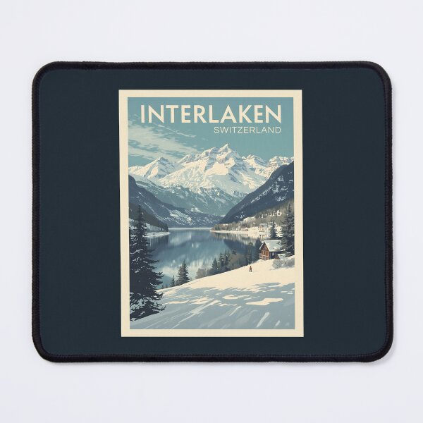 Item preview, A Vintage Illustration of Interlaken - Switzerland  designed and sold by GoodOldVintage.
