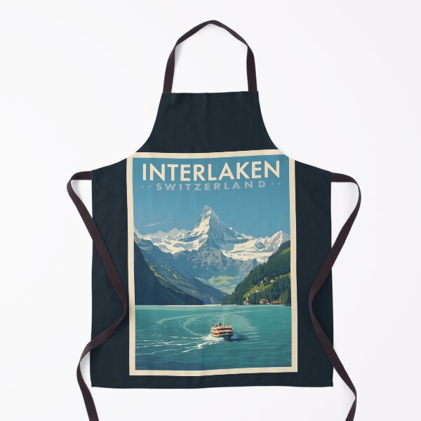 Item preview, A Vintage Illustration of Interlaken - Switzerland designed and sold by GoodOldVintage.