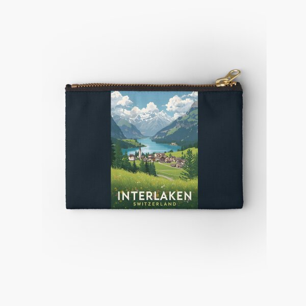 Item preview, A Vintage Illustration of Interlaken - Switzerland  designed and sold by GoodOldVintage.