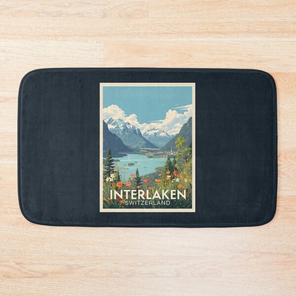 Item preview, A Vintage Illustration of Interlaken - Switzerland  designed and sold by GoodOldVintage.