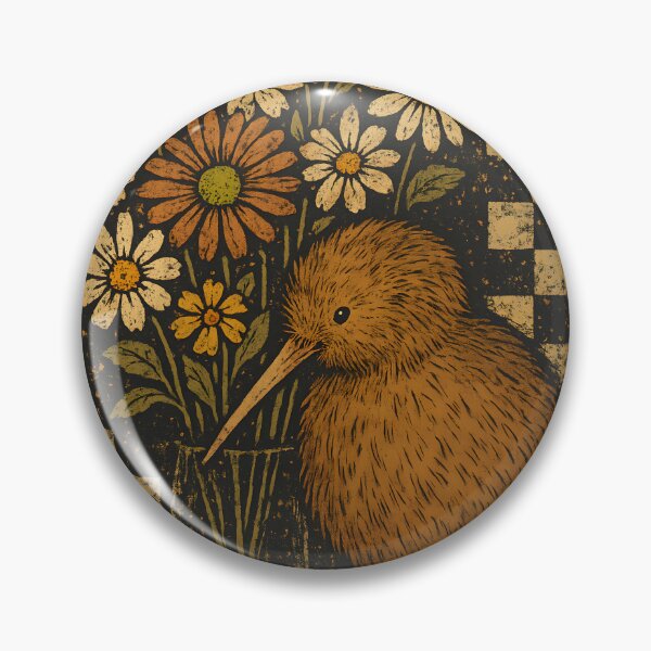 Item preview, Kiwi & Daisy Bouquet – Rustic Checkerboard Vintage designed and sold by MvuuStudio.