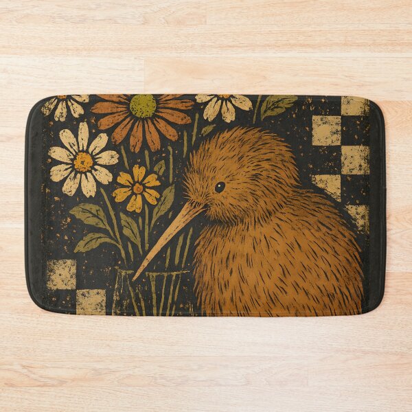 Item preview, Kiwi & Daisy Bouquet – Rustic Checkerboard Vintage designed and sold by MvuuStudio.