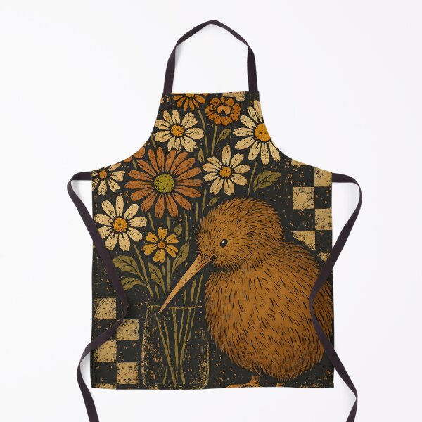 Item preview, Kiwi & Daisy Bouquet – Rustic Checkerboard Vintage designed and sold by MvuuStudio.