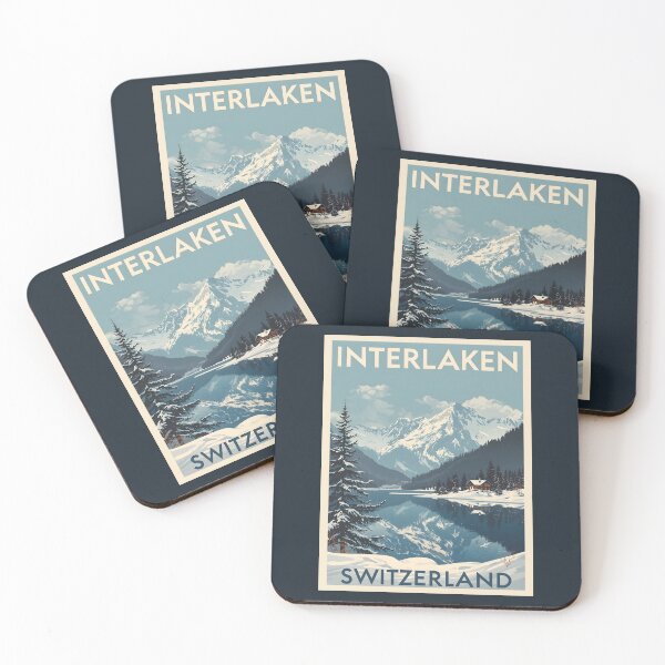 Item preview, A Vintage Illustration of Interlaken - Switzerland  designed and sold by GoodOldVintage.
