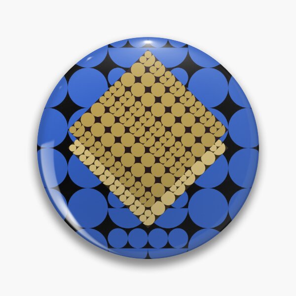 Item preview, Blue and Gold Geometric Art designed and sold by Ikattyg.