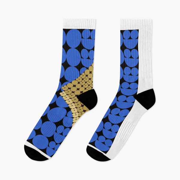 Item preview, Blue and Gold Geometric Art designed and sold by Ikattyg.