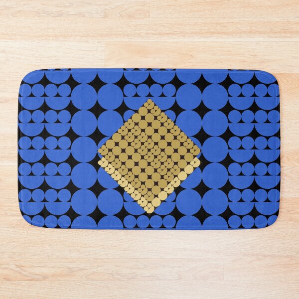 Item preview, Blue and Gold Geometric Art designed and sold by Ikattyg.