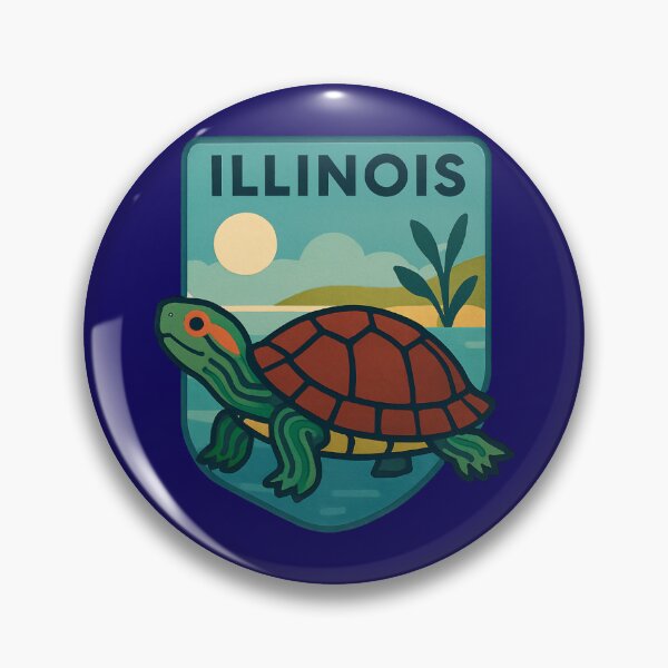 Item preview, Illinois designed and sold by Broken Antler Designs .