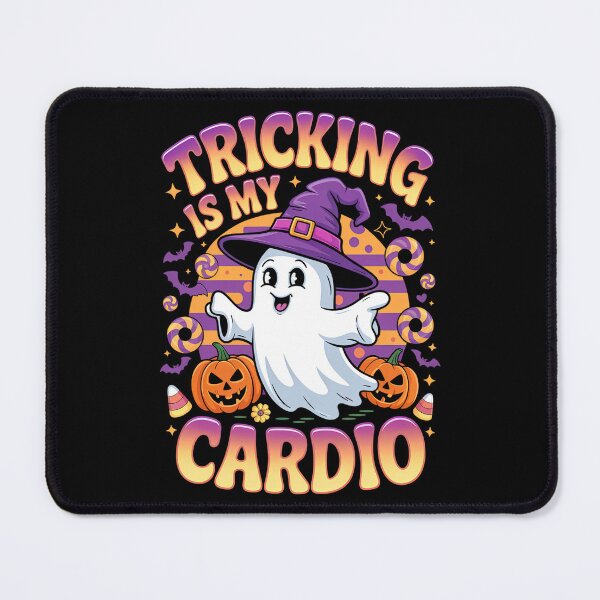Item preview, Tricking Is My Cardio Ghost Halloween Design designed and sold by Taans-Creation.