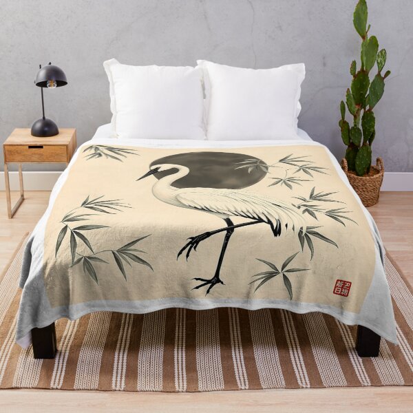 Item preview, Elegant Crane with Bamboo and Ink Patterns designed and sold by sharon1210.