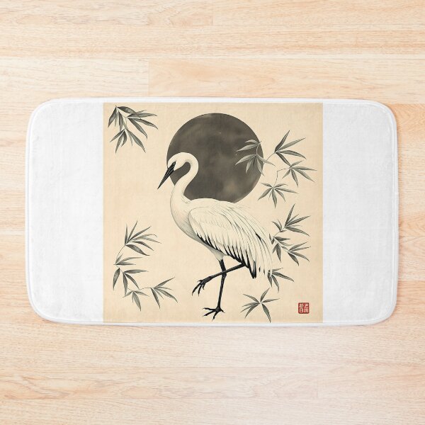 Item preview, Elegant Crane with Bamboo and Ink Patterns designed and sold by sharon1210.