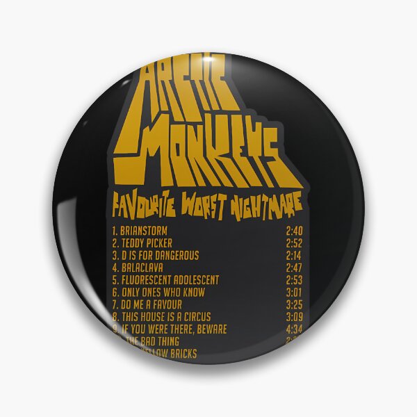Item preview, Favourite Worst Nightmare Tracklist - Arctic Monkeys designed and sold by AmbikaAgate.