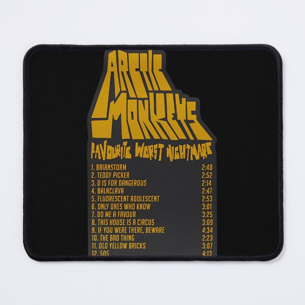 Item preview, Favourite Worst Nightmare Tracklist - Arctic Monkeys designed and sold by AmbikaAgate.