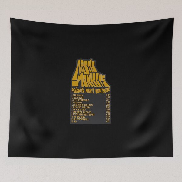 Item preview, Favourite Worst Nightmare Tracklist - Arctic Monkeys designed and sold by AmbikaAgate.