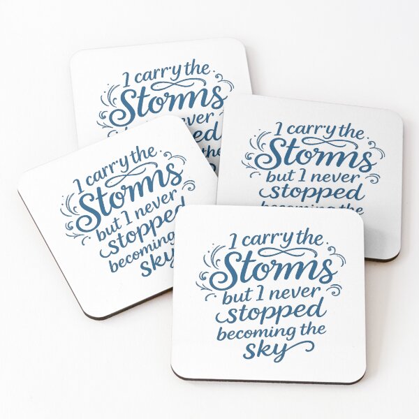 Item preview, Carry the Storms – Inspirational Poetry Quote Print designed and sold by krisstynicole.