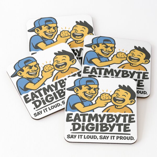 Item preview, eatmybyte.digibyte – Bold Funny DigiByte Crypto Humor designed and sold by BiginkArt.