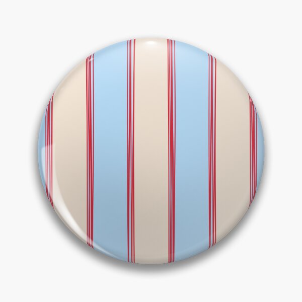 Item preview, Lined Stripes Vertical Pattern in Cottage Light Blue, Red, and Cream Beige designed and sold by kierkegaard.