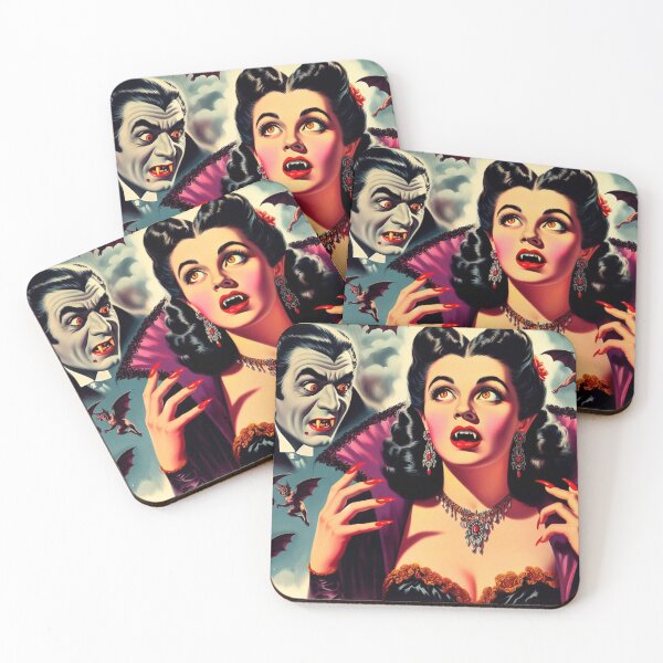 Aperçu de l'œuvre Femme vampire rétro créée et vendue par PulpVintage.