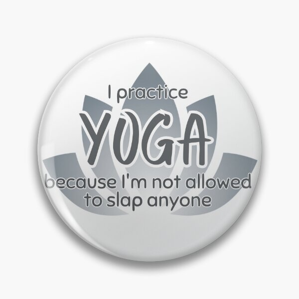 Item preview, Funny Sarcastic Yoga Phrase Lotus Flower on White designed and sold by TackyTime.