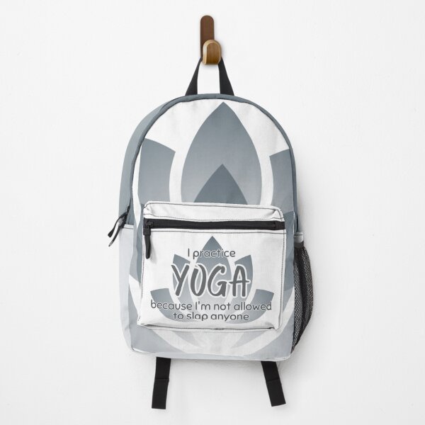 Item preview, Funny Sarcastic Yoga Phrase Lotus Flower on White designed and sold by TackyTime.