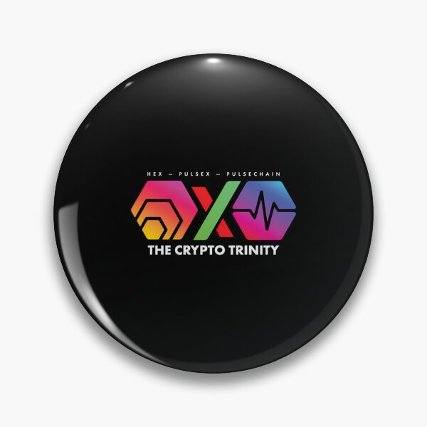 Item preview, The Crypto Trinity (Hex Pulsechain And Pulsex) On Black designed and sold by thikavaloraa.
