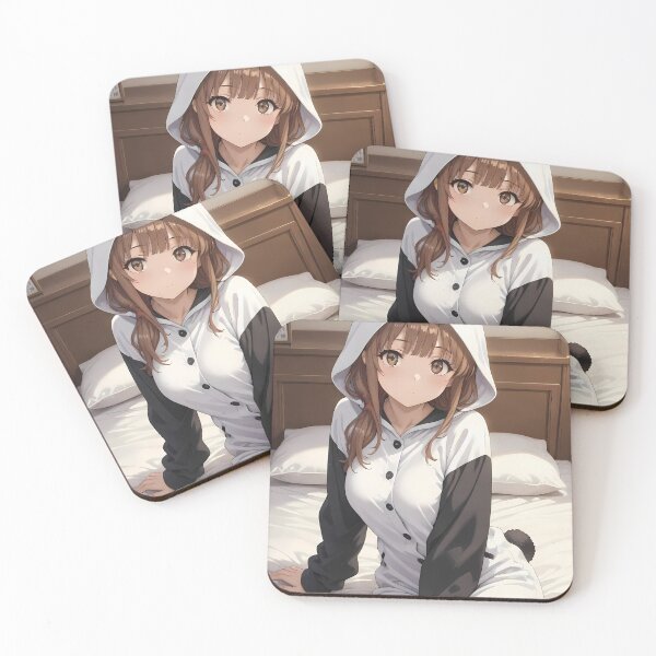 Item preview, Kaede Azusagawa Bunny Girl Senpai Panda Cozy Anime Girl designed and sold by CarlosBender.