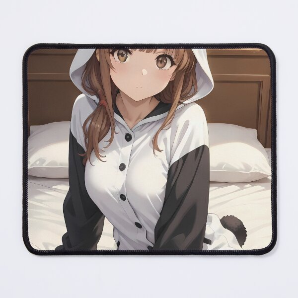 Item preview, Kaede Azusagawa Bunny Girl Senpai Panda Cozy Anime Girl designed and sold by CarlosBender.