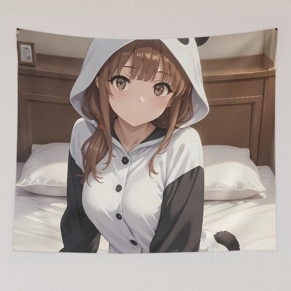 Item preview, Kaede Azusagawa Bunny Girl Senpai Panda Cozy Anime Girl designed and sold by CarlosBender.