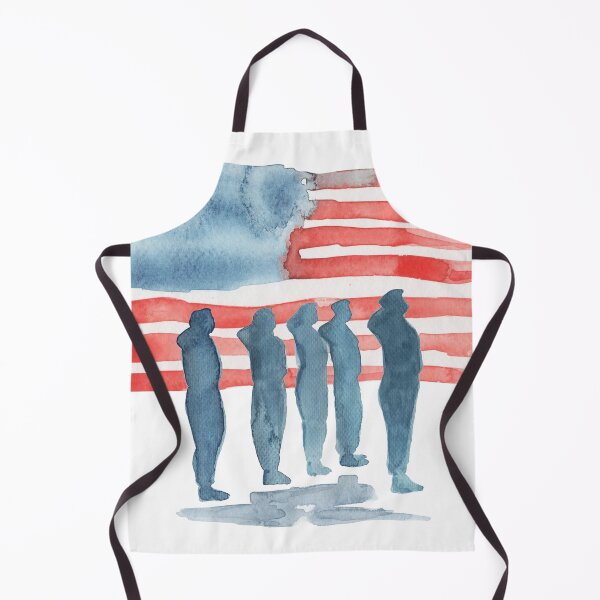 Item preview, American Flag and Soldiers saluting designed and sold by Sailing Llamas.