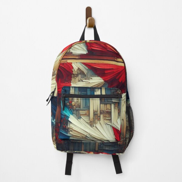 Item preview, Abstract Representation of Canadian Flag with Bold Brush Strokes and Colors designed and sold by KanDa-Shop.