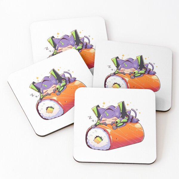 Item preview, Chibi Sushi Nigiri Evangelion Unit 01 Neon Genesis Evangelion Kawaii designed and sold by CarlosBender.