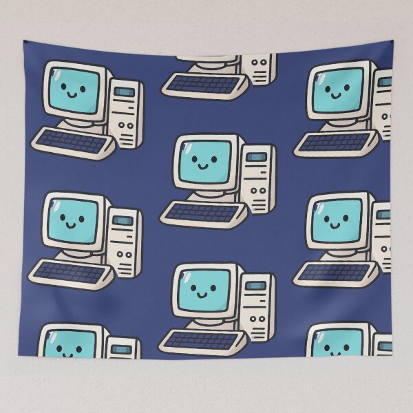 Item preview, Retro mini computer sticker with nostalgic 90s vibes — perfect for tech lovers. designed and sold by Visuals-60.