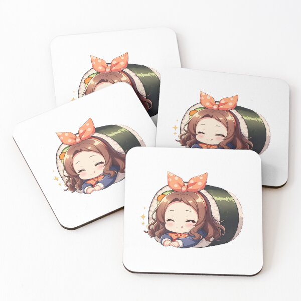 Item preview, Anime Chibi Sushi Nigiri Yugiri Zombieland Saga Kawaii designed and sold by CarlosBender.