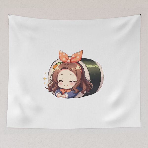 Item preview, Anime Chibi Sushi Nigiri Yugiri Zombieland Saga Kawaii designed and sold by CarlosBender.