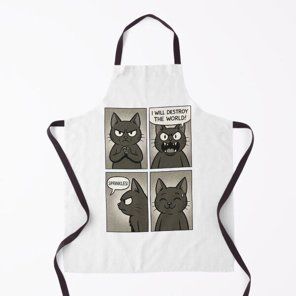 Item preview, I Will Destroy the World Funny Evil Cat designed and sold by Nebulorum.