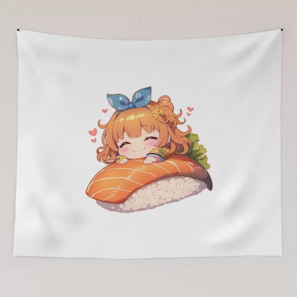 Item preview, Chibi Sushi Maki Mikan Yuuki To Love Ru Kawaii designed and sold by CarlosBender.