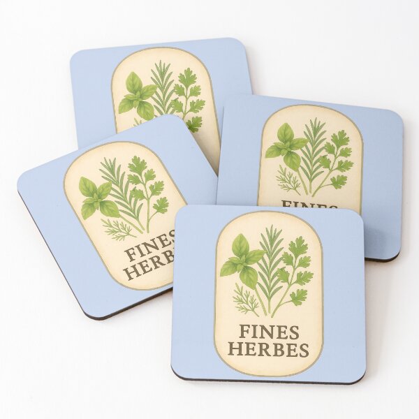 Item preview, Vintage Fines Herbes Culinary Print designed and sold by PinUpPizzazz.