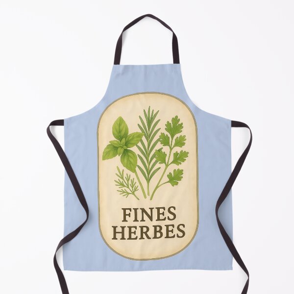 Item preview, Vintage Fines Herbes Culinary Print designed and sold by PinUpPizzazz.