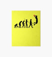 Human Basketball Evolution T Shirt, Original Gift Design Idea Art Board
