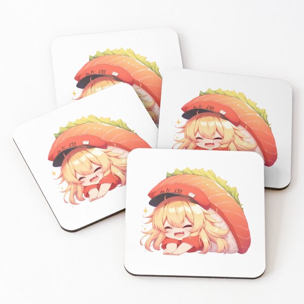 Item preview, Anime Chibi Sushi Nigiri Eosinophil Cells At Work Kawaii designed and sold by CarlosBender.