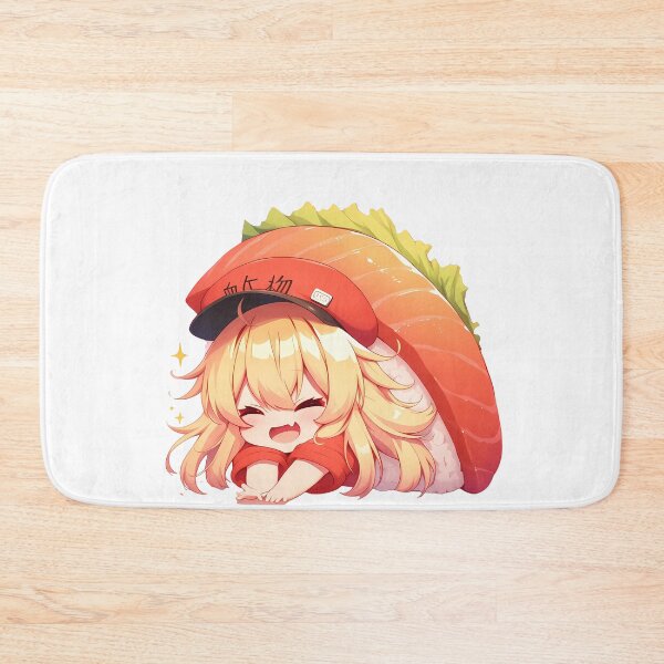 Item preview, Anime Chibi Sushi Nigiri Eosinophil Cells At Work Kawaii designed and sold by CarlosBender.