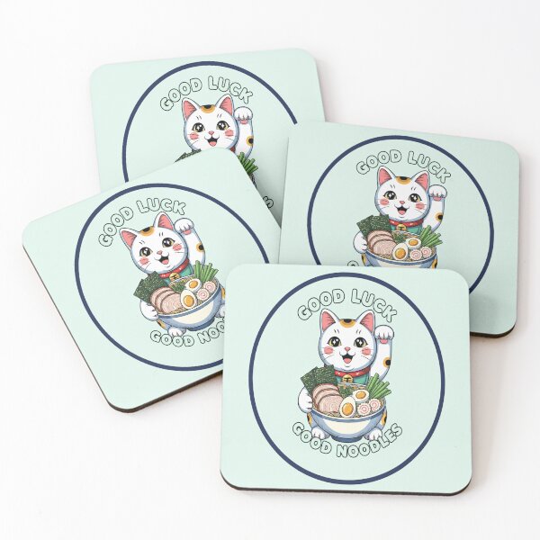 Item preview, Maneki Neko Ramen Cat Cute Kawaii Lucky Cat Anime Design Perfect Gifts designed and sold by Neko-Doodle-co.