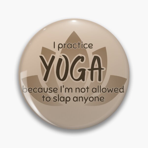 Item preview, Funny Sarcastic Yoga Phrase Lotus Flower on Cream designed and sold by TackyTime.
