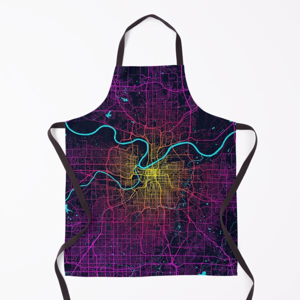 Item preview, Kansas City Map of Missouri, USA - Neon designed and sold by deMAP.