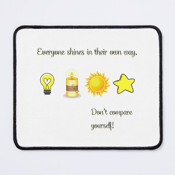 Item preview, Motivational Quote Wall Art – "Everyone Shines in Their Own Way" – Positive Inspirational Decor up designed and sold by Arte Zen.