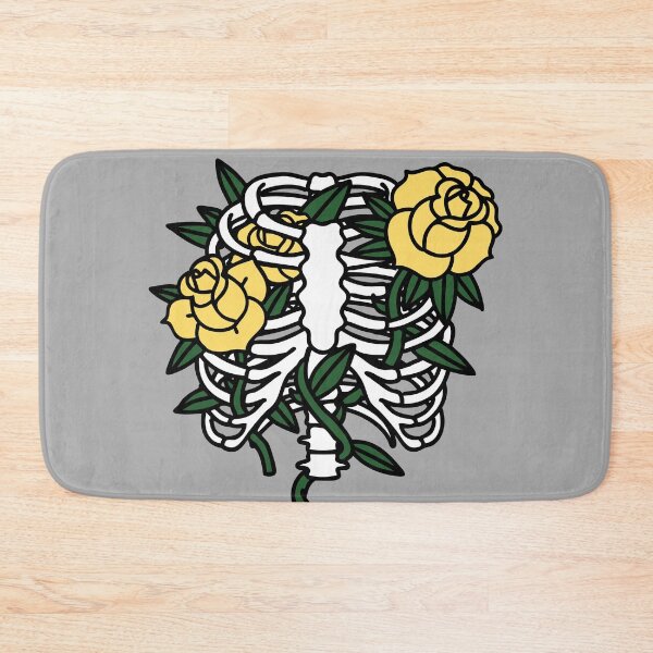 Item preview, Skeleton with yellow Roses designed and sold by Sailing Llamas.