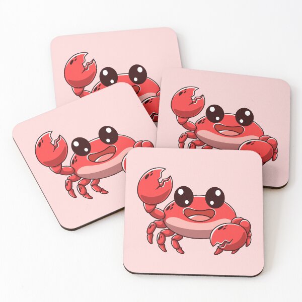 Item preview, cute crab waving claw hand cartoon designed and sold by kickthepencil.