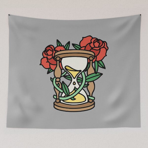 Item preview, Hour Glass with red Roses designed and sold by Sailing Llamas.