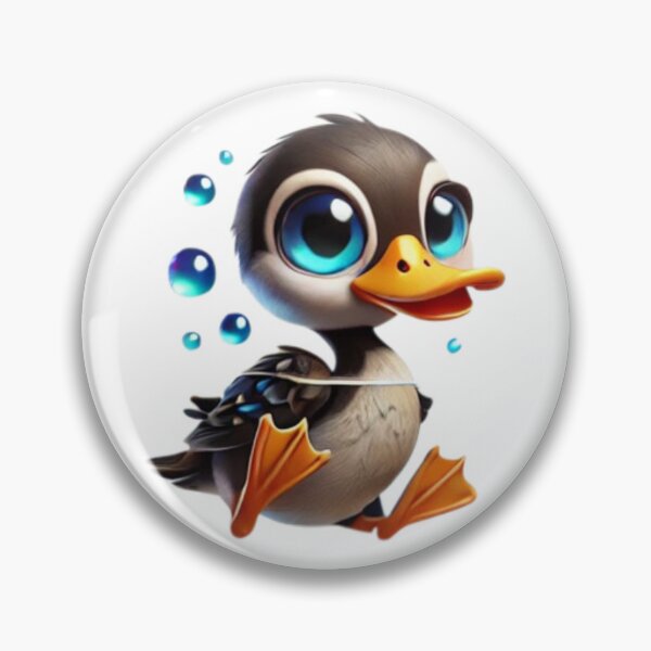 Item preview, Cute Diving Duck designed and sold by Sillytoe.