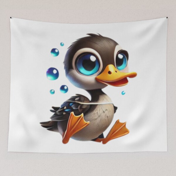 Item preview, Cute Diving Duck designed and sold by Sillytoe.